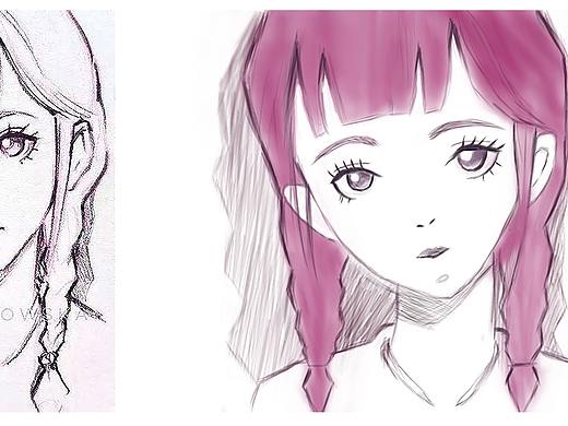 手绘部分作品