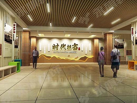 郑州校园文化建设-荥阳第八小学文化展馆设计效果图