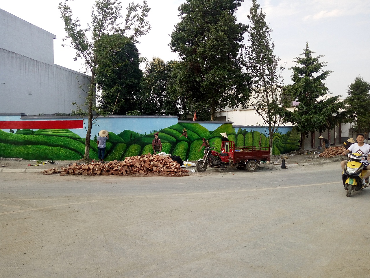 新农村墙绘，乡村文化墙，社区墙绘，社区文化墙