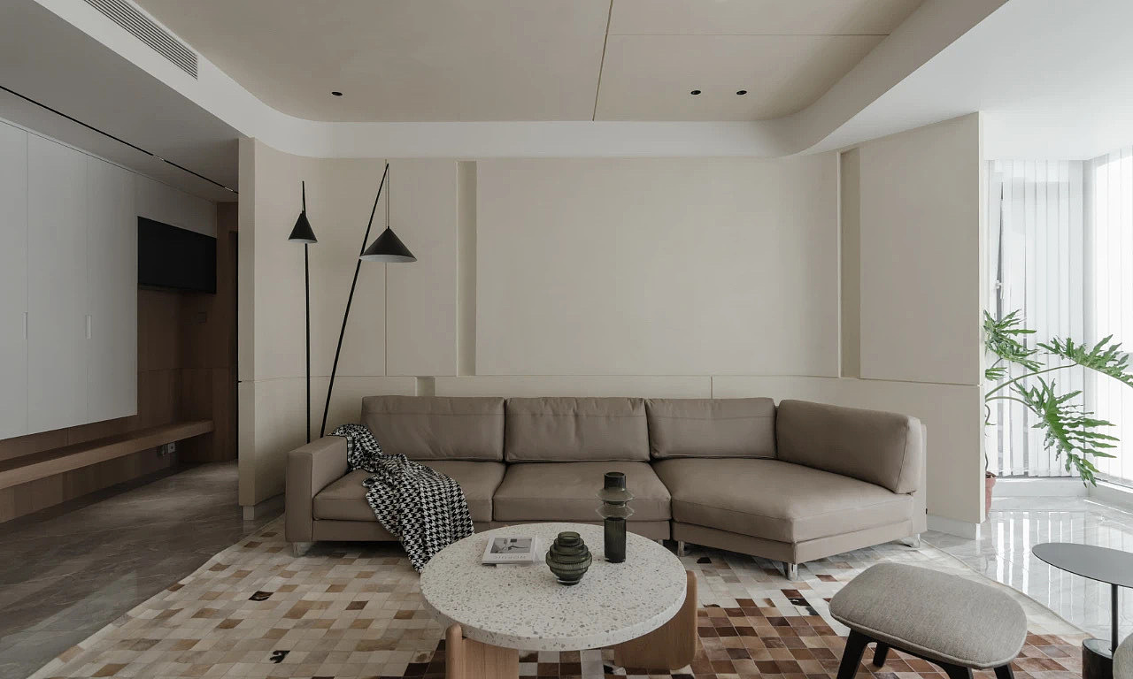 190㎡的平面层,温馨纯粹的极简美学