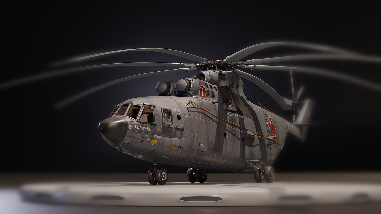 "MI-26直升机" 3D高细节模型 附带插画和制做过程（图ZMjg2NzM3ODIw） - 动画/影视 - 站酷设计师小梦魇33原创素材 - 站酷ZCOOL