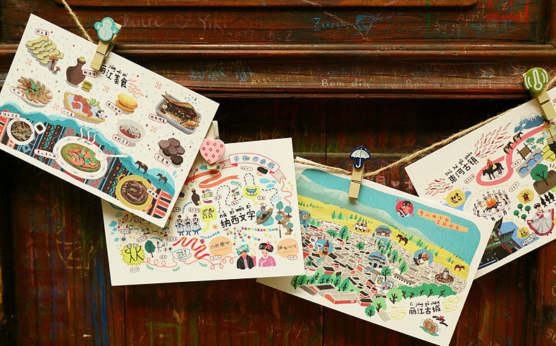 猫空·丽江系列明信片