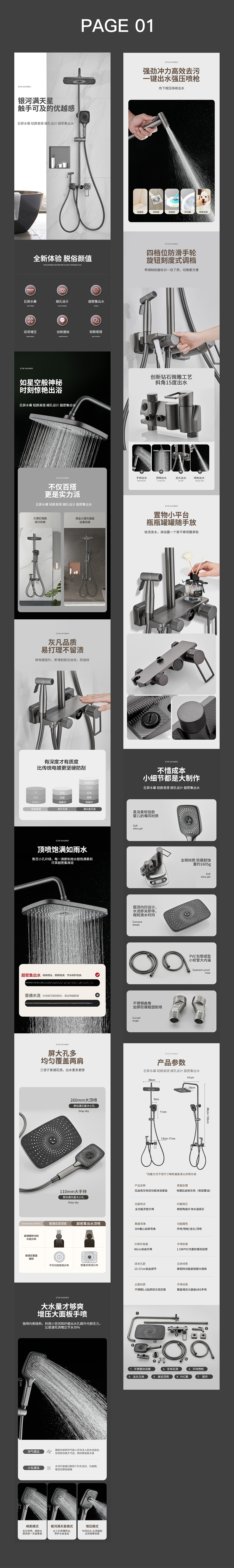 枪灰花洒两款（图ZMjc1ODk0MTI0） - 电商 - 站酷设计师古巷凉城原创素材 - 站酷ZCOOL