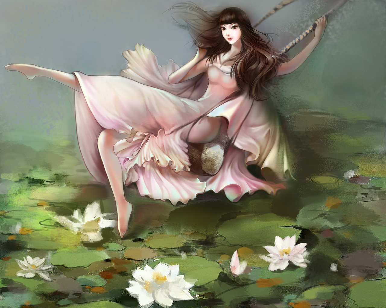 荡秋千的女孩#动漫作品#（图ZMTUyOTU5MTY=） - 其他动漫 - 站酷设计师在路上1303原创素材 - 站酷ZCOOL