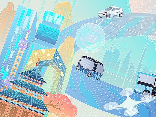 《汽车贴图插画设计》