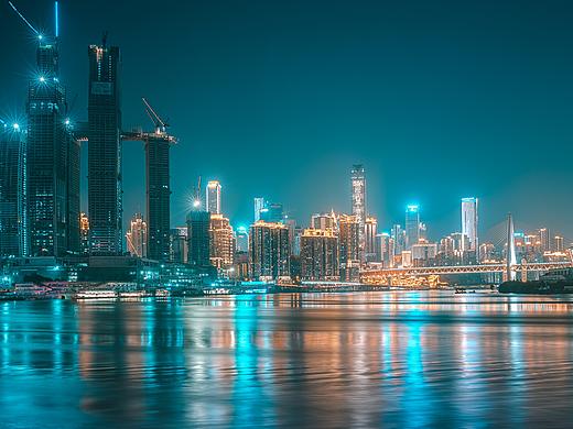 重庆夜景：网红夜景色调下的洪崖洞