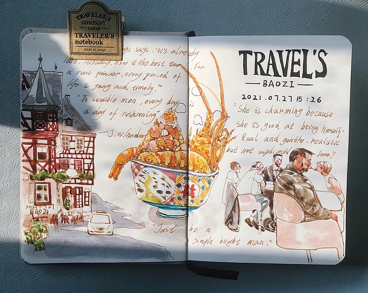 旅行手账打卡‖不知不觉都画了这么多了（图ZMjc3ODk0MTY4） - 艺术插画 - 站酷设计师插画师包子joan原创素材 - 站酷ZCOOL