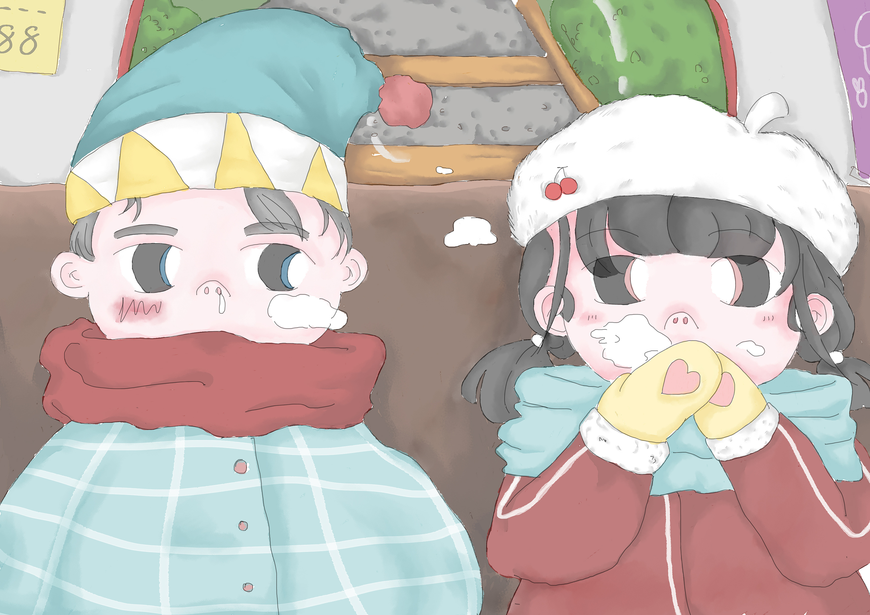 儿插 青梅竹马他和她|插画|儿童插画|星见舰长 - 原创作品 - 站酷