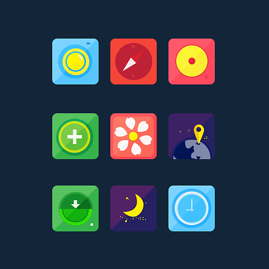 扁平化图标（图ZOTEyMTcwOTI=） - 图标 - 站酷设计师Z14681874原创素材 - 站酷ZCOOL