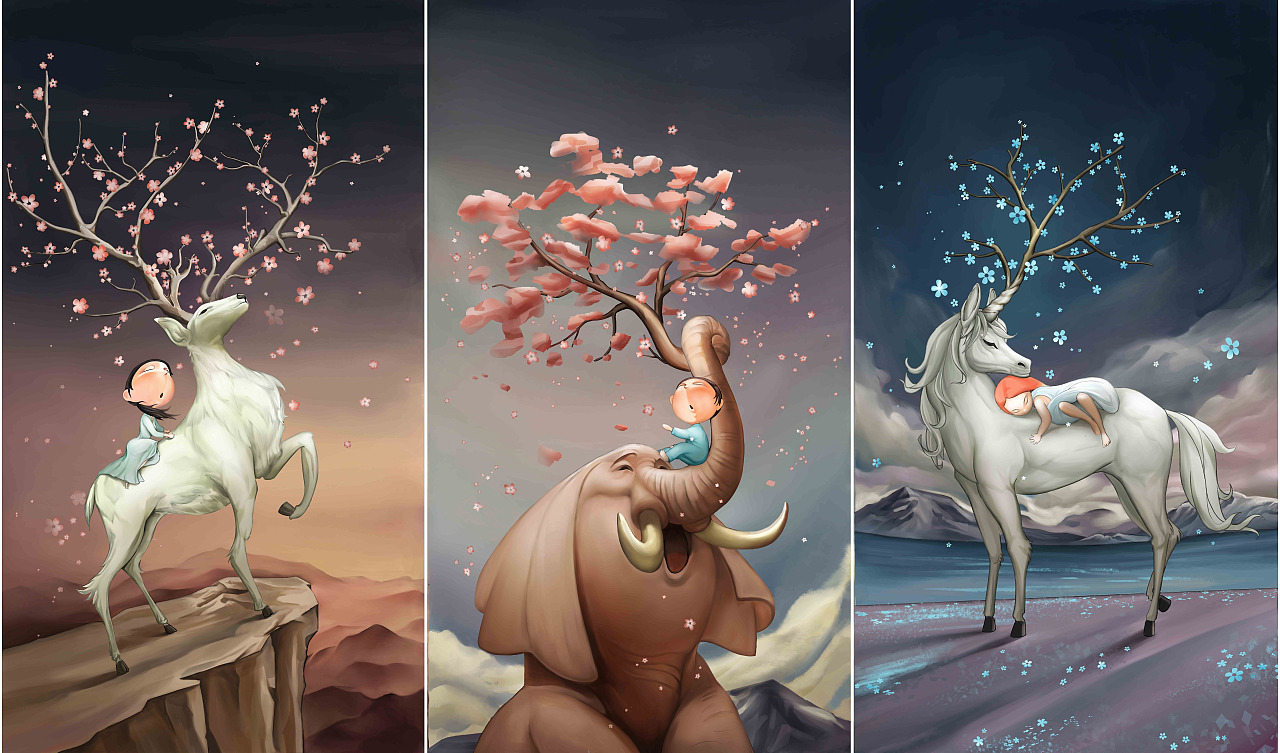 福鹿（禄）来（临）林（图ZMTUzMDU0MTky） - 创作习作 - 站酷设计师Ushersy原创素材 - 站酷ZCOOL