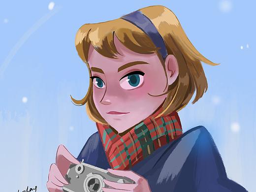 人物插画临摹练习