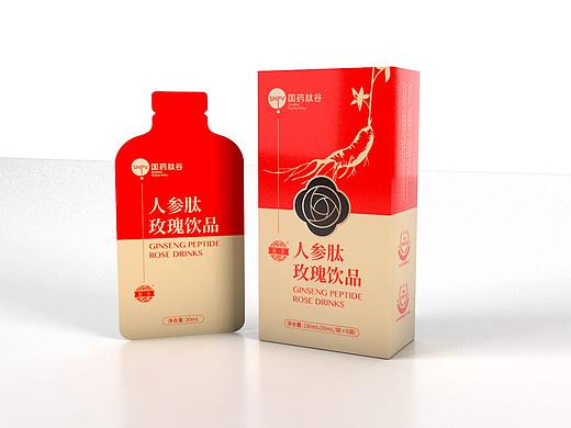 人参肽玫瑰饮品包装