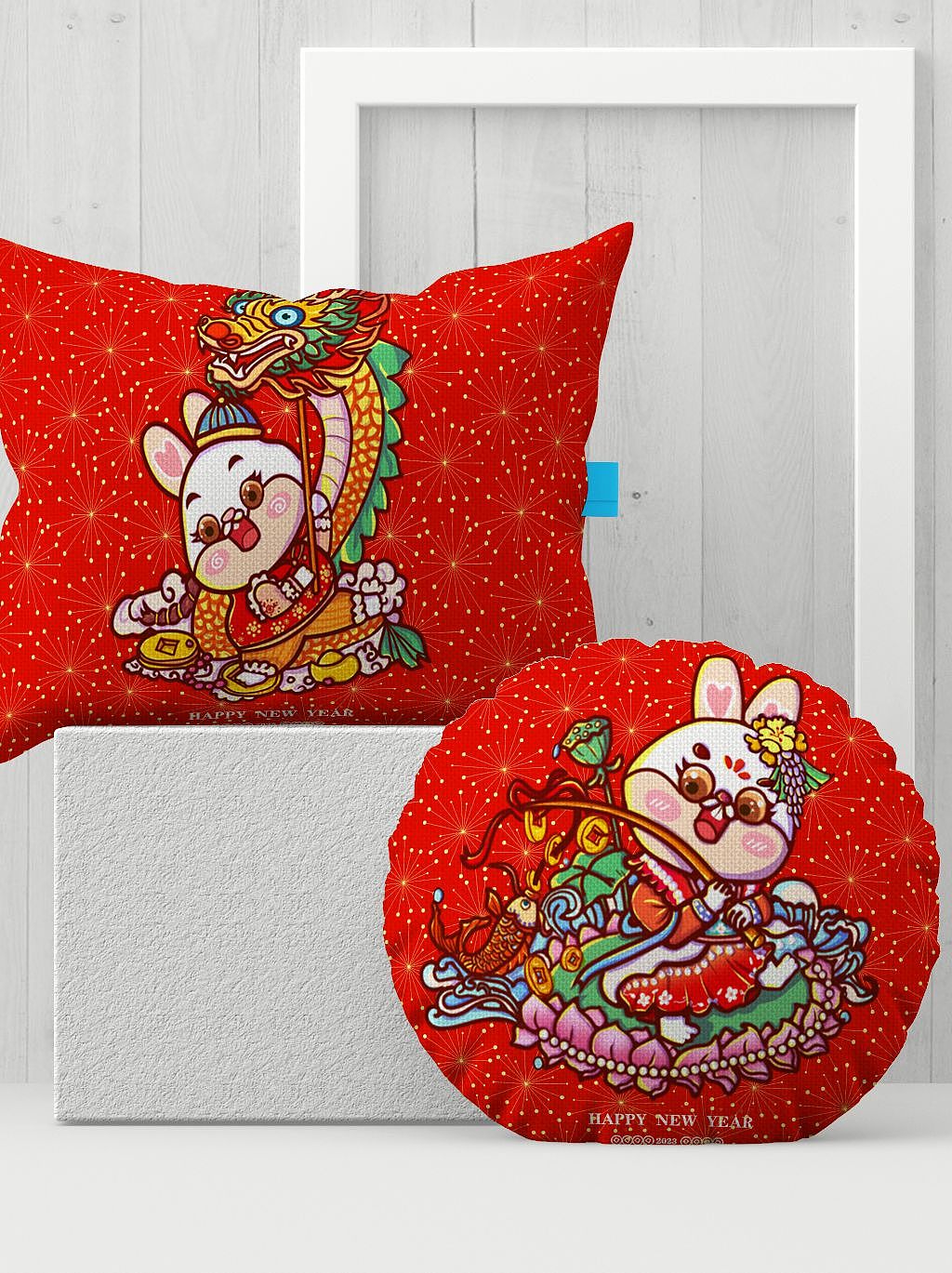 【原创】福兔迎新春ip设计 |兔年插画