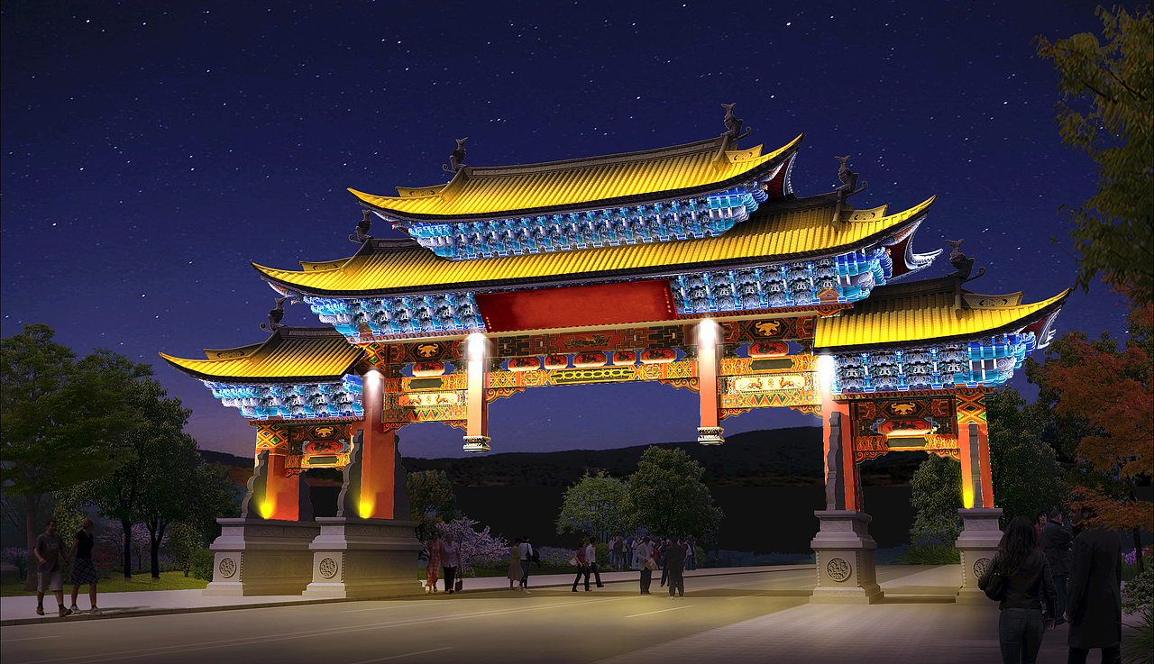 亮化实例（图ZMTI3MTcyODYw） - 宣传物料 - 站酷设计师上官若萱原创素材 - 站酷ZCOOL