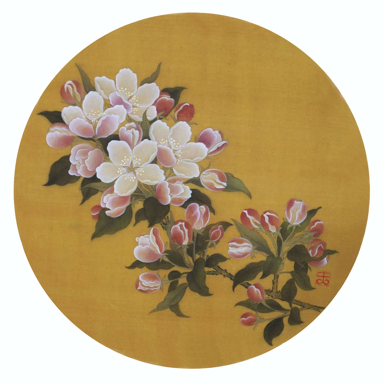 【工笔花卉】临·海棠图（图ZMTYzNjAxODg0） - 绘画 - 站酷设计师Hyring原创素材 - 站酷ZCOOL