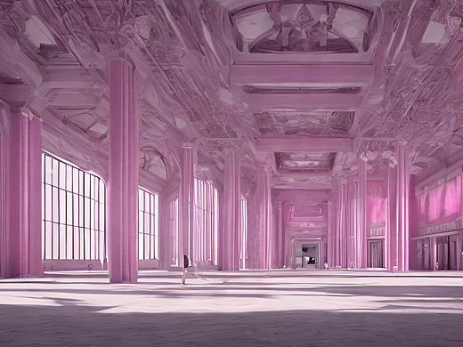 #站酷梦笔#粉色展厅（个人主页-ZNjM4MzcwNDg=） - AI作品 - 站酷设计师遇见小布丁原创素材 - 站酷ZCOOL