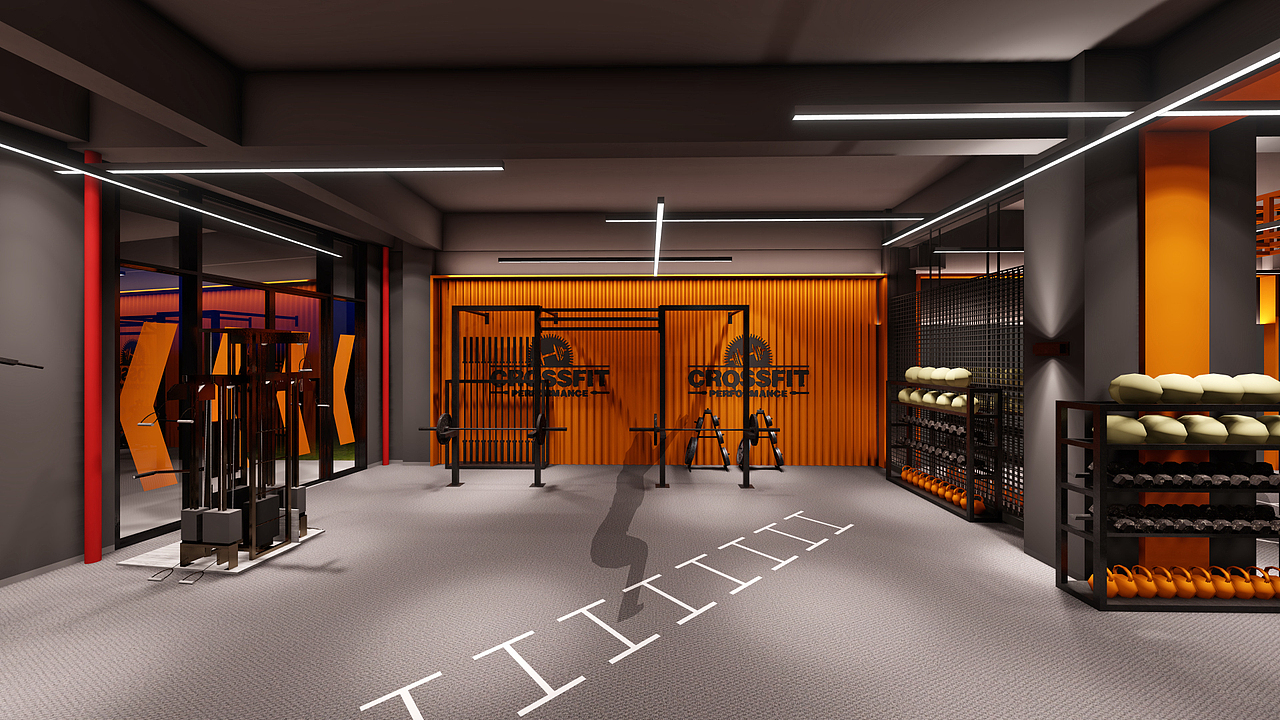 ME+梦想健身工作室 空间设计（图ZMTE0MzIwNzky） - 家装设计 - 站酷设计师梁飞原创素材 - 站酷ZCOOL