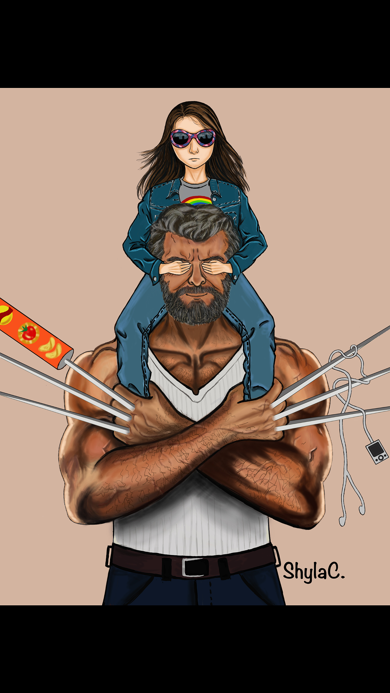 金剛狼 狼叔和勞拉~（圖ZNzU2NjE1MDA=） - 藝術(shù)插畫 - 站酷設(shè)計師ShylaClare原創(chuàng)素材 - 站酷ZCOOL