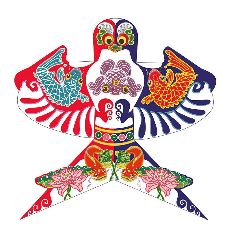 矢量绘传统风筝