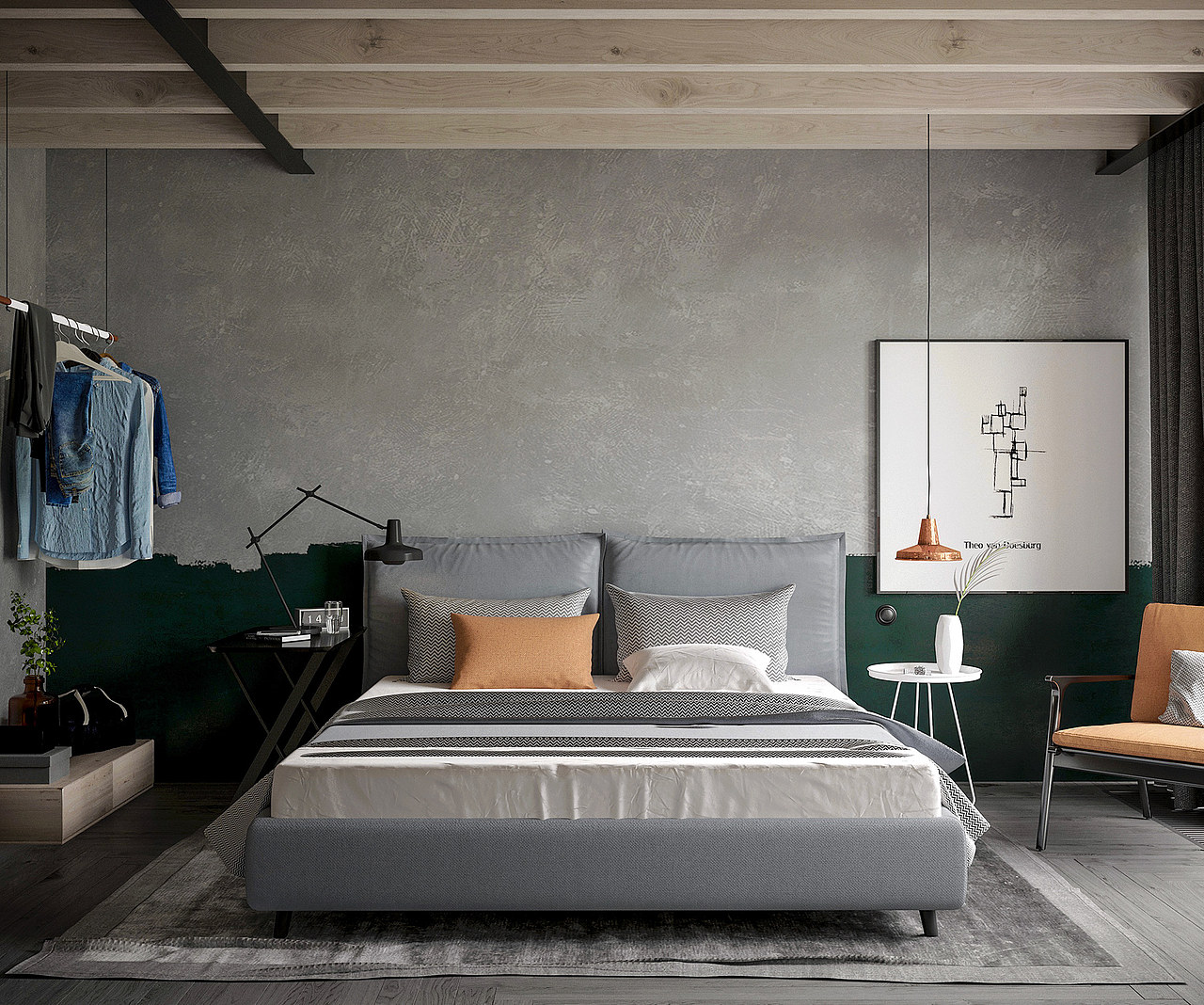 110平 简约工业风