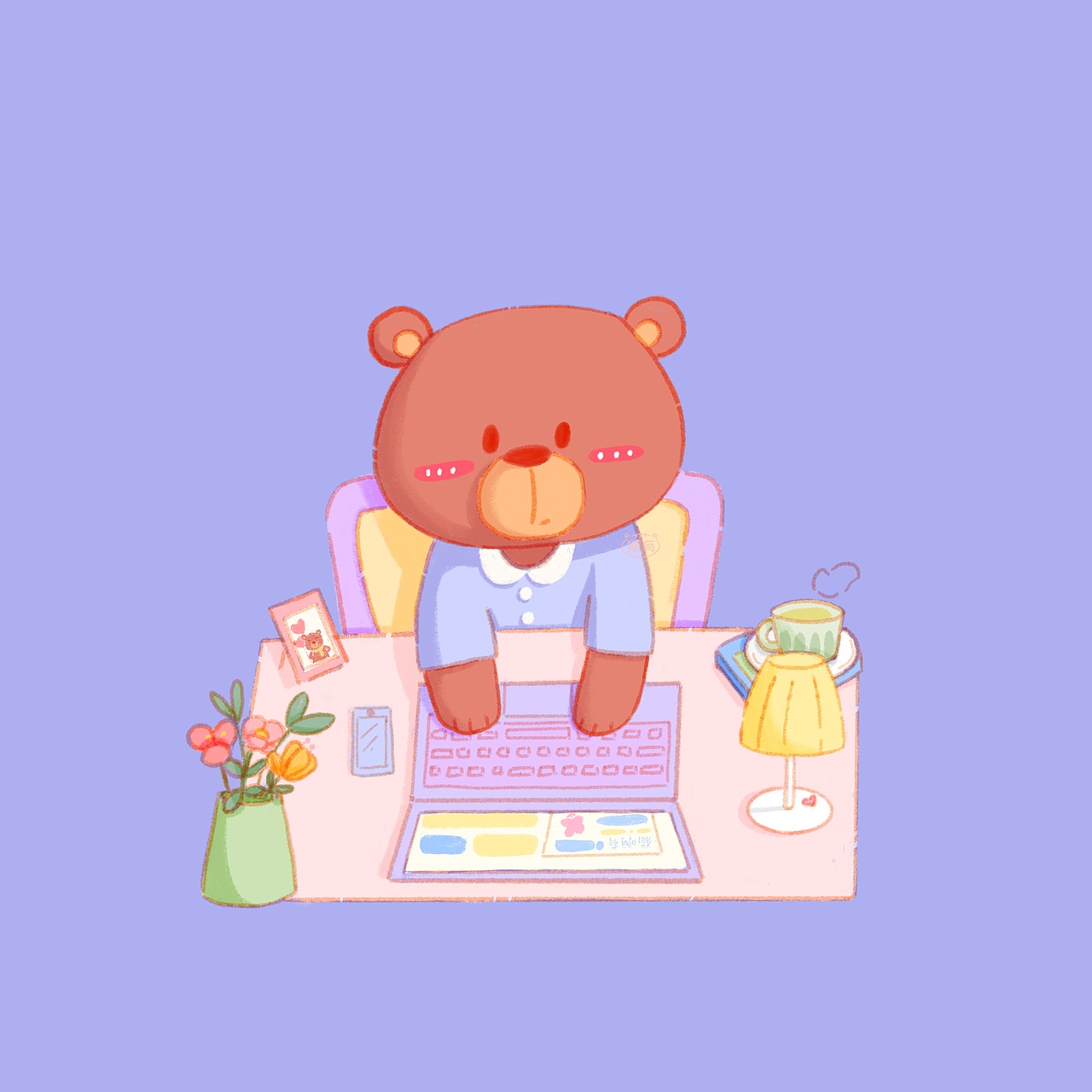 动物小场景插画一组。小熊的一天。（图ZMzM4MjgwNTIw） - 儿童插画 - 站酷设计师猫啊有原创素材 - 站酷ZCOOL