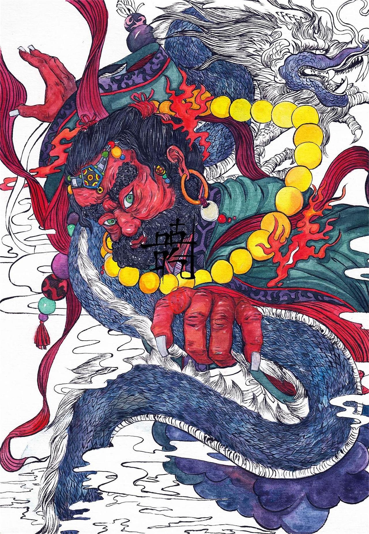 形骨奇特胡貌梵相这个降龙罗汉有点酷