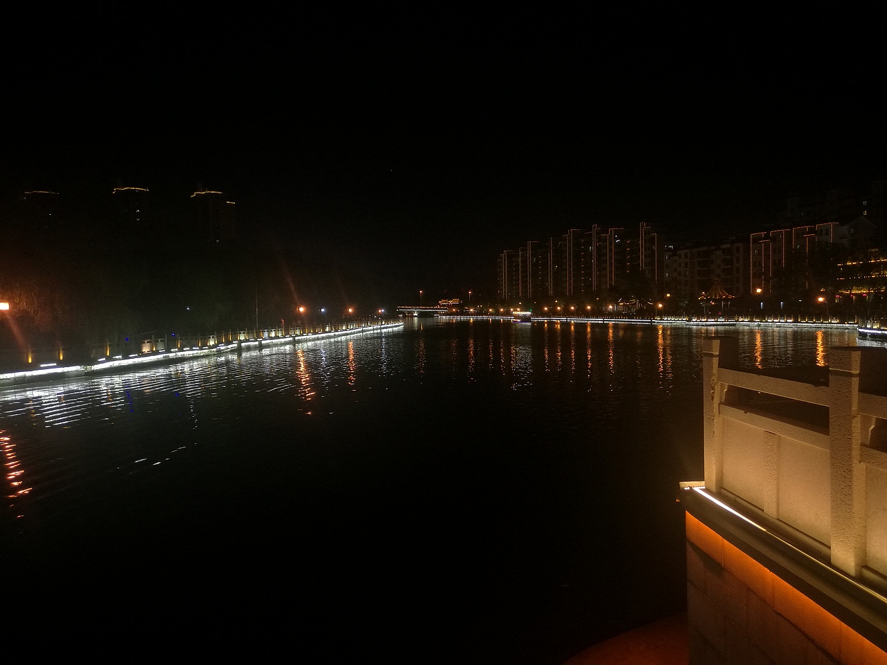 夜游大运河。（图ZMTI0NTA3MDU2） - 风光摄影 - 站酷设计师小胖参原创素材 - 站酷ZCOOL