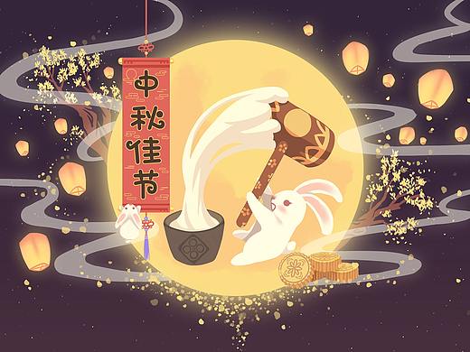 中秋 20180713（网页版头插画）