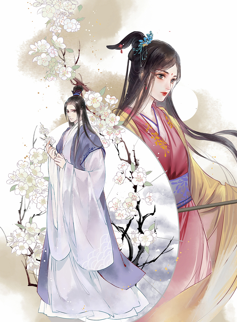 古風(fēng)插畫(huà)（圖ZMjk0NjkzNzAw） - 商業(yè)插畫(huà) - 站酷設(shè)計(jì)師仲青原創(chuàng)素材 - 站酷ZCOOL