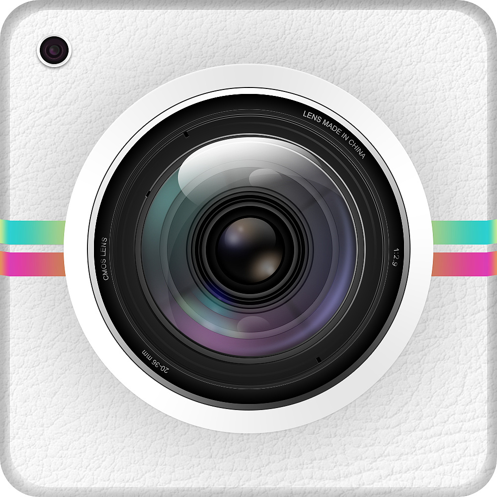 手绘相机camera拟物图标