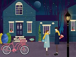 情侶插畫練習(xí)