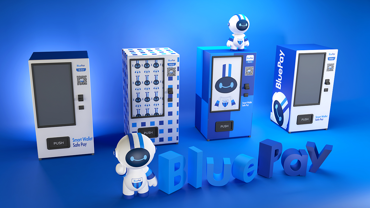 bluepay新零售-售卖机（图ZMTE0ODUzMDgw） - 场景 - 站酷设计师Lazy666原创素材 - 站酷ZCOOL