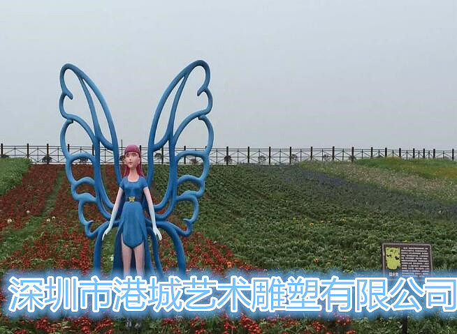 玻璃钢蝴蝶仙子花仙子雕塑花园商场广场景观美陈摆件（图ZMjAxODE1NTcy） - 雕塑 - 站酷设计师港城雕塑原创素材 - 站酷ZCOOL