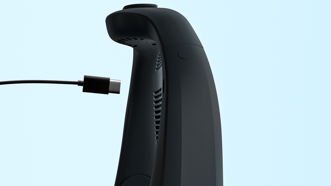 挂脖风扇渲染动画