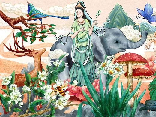 盛世观音（个人主页-ZNTUyMzY0NDA=） - 商业插画 - 站酷设计师苏幕弦原创素材 - 站酷ZCOOL
