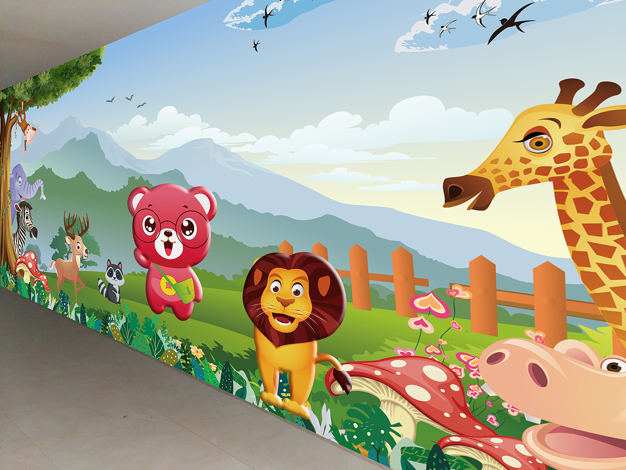 熊卡通形象及美陈点位（图ZMTA5NTU1OTQ0） - 其他空间 - 站酷设计师牛奶小芒果原创素材 - 站酷ZCOOL