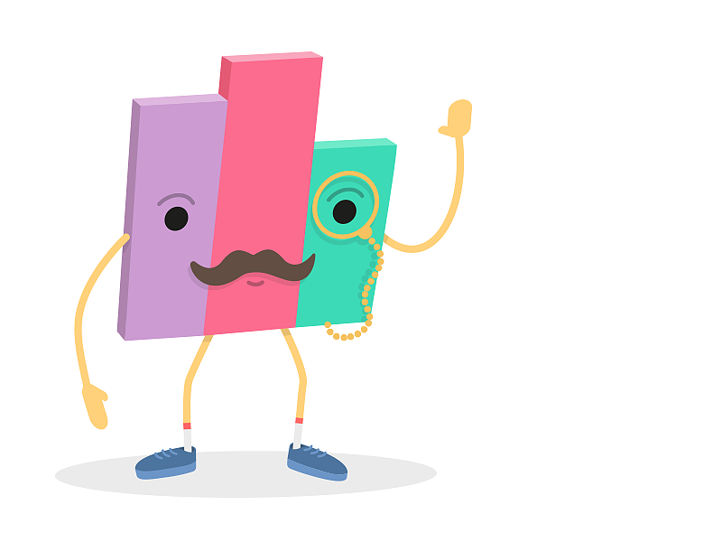 插画形象小邮票票