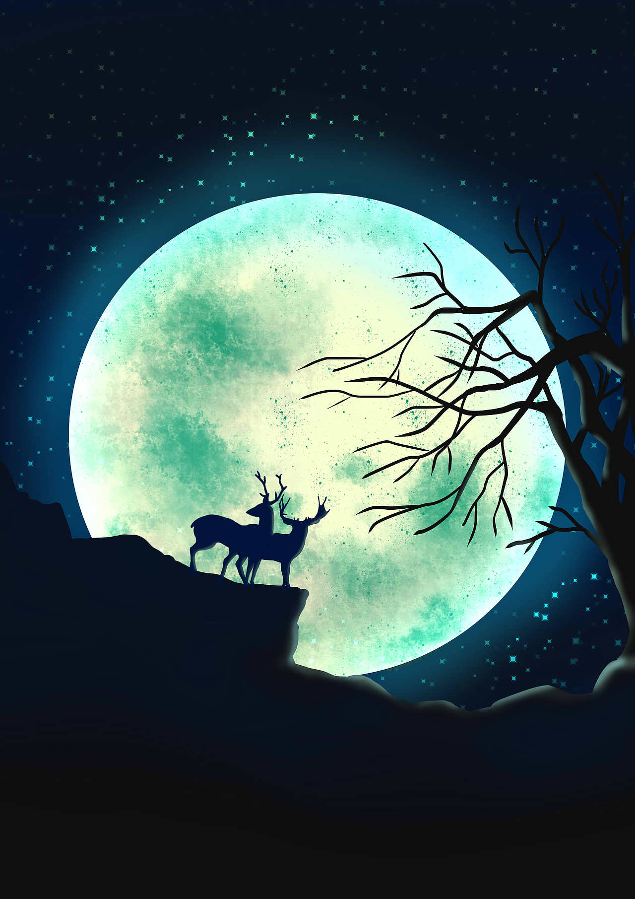 月（图ZMTc0MjI4MjI4） - 创作习作 - 站酷设计师猫暮原创素材 - 站酷ZCOOL