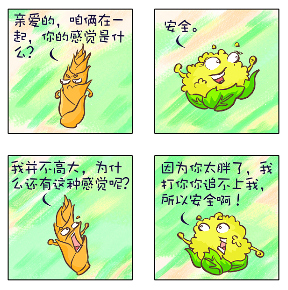 奇葩菜家族~~四格漫画