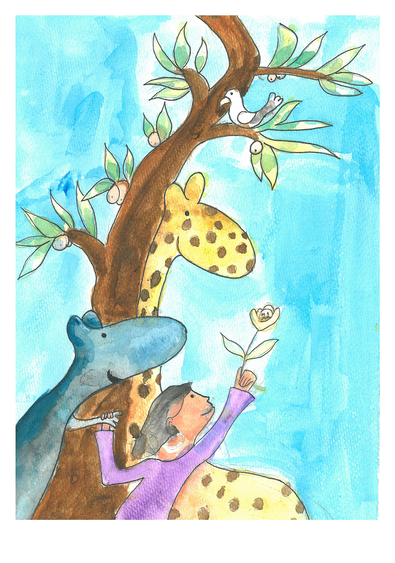 人与动物和谐相处