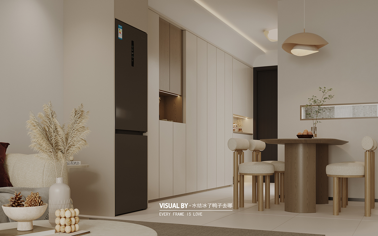 诧寂奶油风效果图