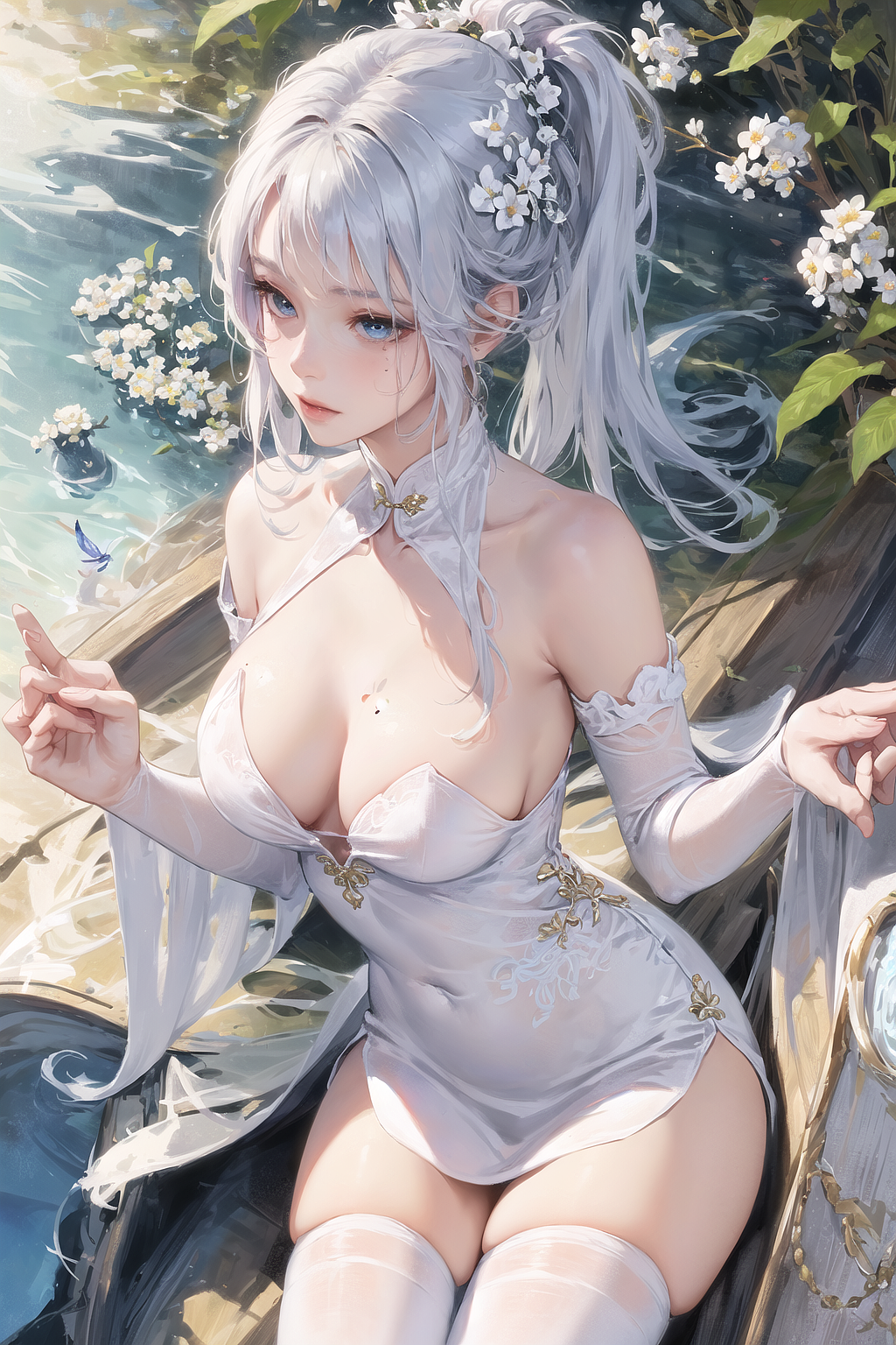 神里绫华（图ZMzM3Mzc5MDYw） - 商业插画 - 站酷设计师苦苦怪奇原创素材 - 站酷ZCOOL