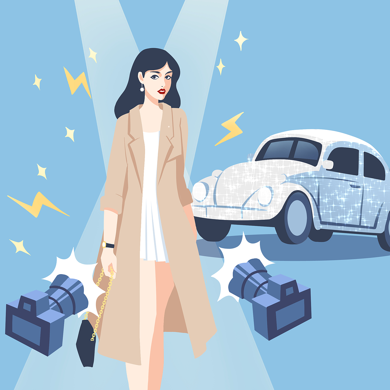 廣告插畫（圖ZMTk0NDM1NDA0） - 商業(yè)插畫 - 站酷設計師Molimogu原創(chuàng)素材 - 站酷ZCOOL