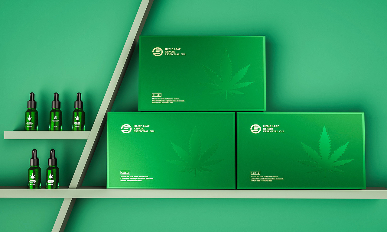 精华液天地盖盒c4d 渲染图欧丽 系列产品包装效果图身体乳包装设计