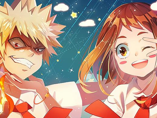 我的英雄學(xué)院-同人練習(xí)（個(gè)人主頁(yè)-ZMzgwOTMwMDQ=） - 創(chuàng)作習(xí)作 - 站酷設(shè)計(jì)師鈴芝原創(chuàng)素材 - 站酷ZCOOL