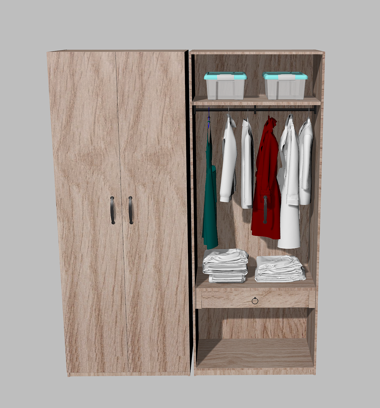 衣服衣柜犀牛模型