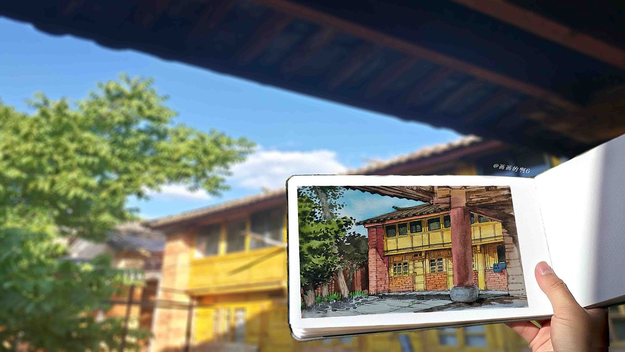 云南水彩写生作品（图ZMTY4MDk2ODc2） - 绘画 - 站酷设计师Z76110765原创素材 - 站酷ZCOOL