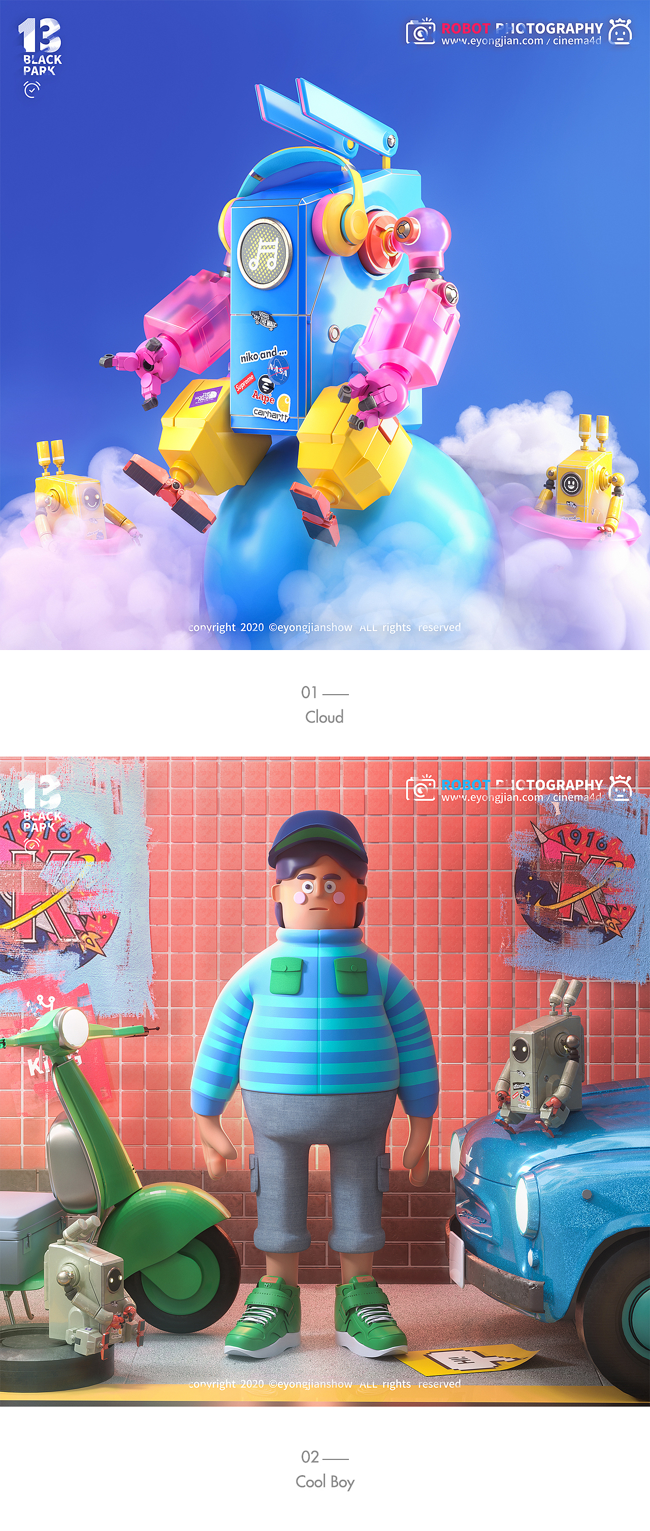 C4D 2020年终总结(图ZMjQyNDc0NTIw) - 其他三维 - 站酷设计师恶赖原创素材 - 站酷ZCOOL