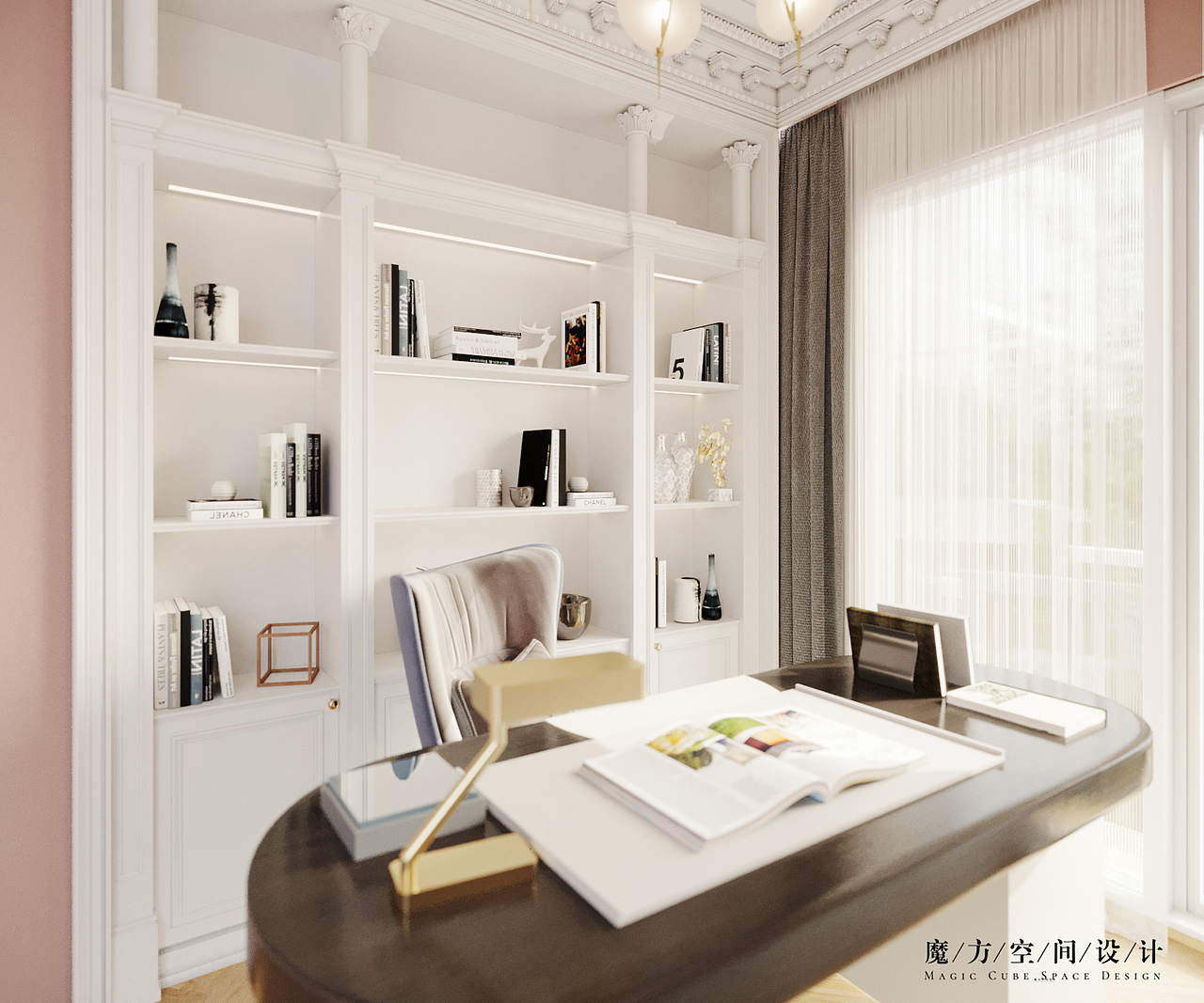 【魔方】法式轻奢•贵州遵义别墅项目（图ZMjE2NzMxOTMy） - 家装设计 - 站酷设计师魔方空间设计原创素材 - 站酷ZCOOL