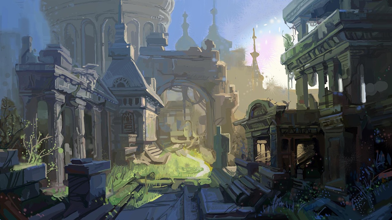 神殿|插画|创作习作|徐梦雪 - 原创作品 - 站酷 (zcool)